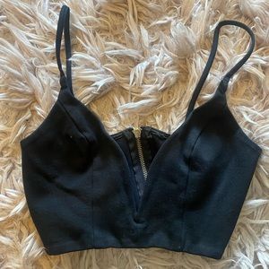 Black Crop Top